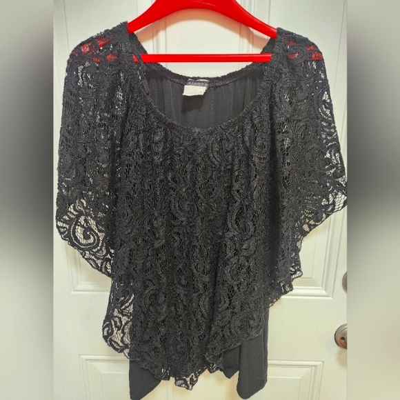 Women's 2x Flowy Lace Blouse - Picture 1 of 2